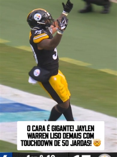 Segundo touchdown absurdo do Jaylen Warren na partida! #nfl #touchdown #jaylenwarren #steelers