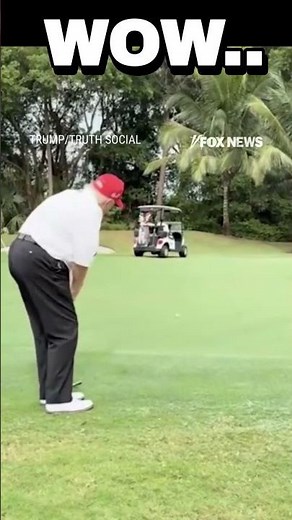 Pr Trump With An Impressive Shot On the Golf Course!!😎