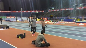 ‪Ethiopia’s Samuel Tefera, Ejgayehu Taye and Meskerem Mamo putting in the last minute moves ahead of the #WorldIndoorTour tomorrow🇪🇹 ‬ ‪📰: buff.ly/2tppxrs‬ | World Athletics