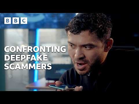 Confronting celebrity deepfake SCAMMERS - BBC