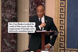 Cory Booker Delivers Marathon Speech on Senate Floor