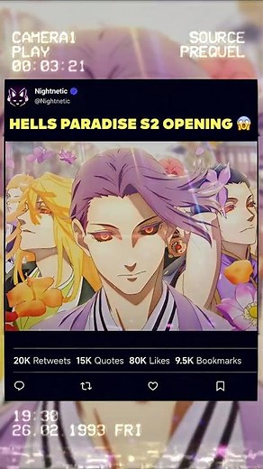 New Op Hell’s Paradise Season 2🔥