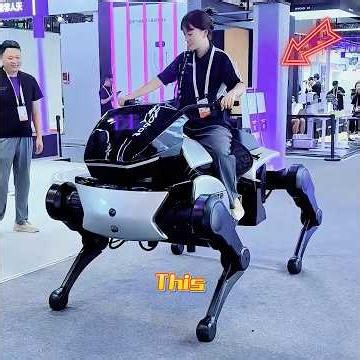 This girl spent $3 million inventing a robotic dog mount. 🤖🐶💰#fun #funny #shorts #fyp #shortsfeed