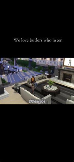 Roman telling the butler about his day #sims4 #sims4legacy #gaming #sims4gameplay