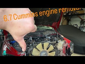 6.7 Cummins engine knock part 2 - starting engine removal