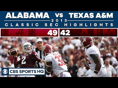 Alabama vs Texas A&M 2013 | Classic SEC Highlights | CBS Sports HQ