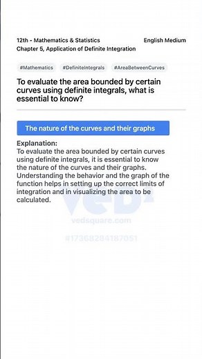Definite Integrals Area Between Curves Explained