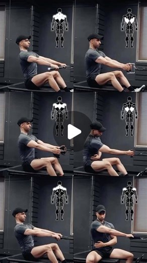 || POWER PEAK FITNES || on Instagram: "Seated row variations! Here is a video showing the various seated row variations that you can perform to bias different areas of your back. 1️⃣ Pronated wide grip rows 2️⃣ Neutral close grip rows 3️⃣ Neutral normal grip rows 4️⃣ One arm cable rows 5️⃣ Rope high rows 6️⃣ One arm rear delt rows —— ❗️SAVE THESE VARIATIONS FOR FUTURE REFERENCE❗️ —— Outfit by @fuaarkofficial —— . . . . #gymtips #cablerows #seatedrow #backworkout #backday #fitness #exercise #gym 