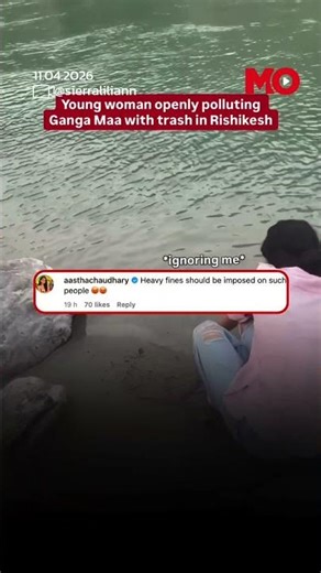 Foreigner Calls Out Indian Woman For Praying And Dumping Trash In The Ganga| Mo of Everything