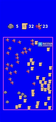 Rock vs paper vs scissors: who will win? #rockpaperscissors #minigames