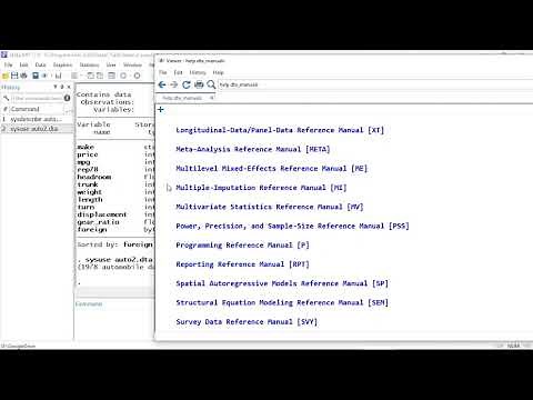 Example datasets included with Stata 17