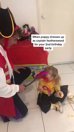 Poppy as Captain Feathersword at Summer's 2nd Wiggles Birthday Party