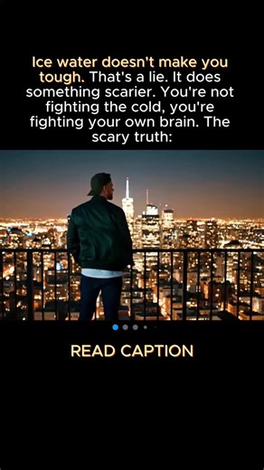 @good.win_67 on Instagram: "1. The False Heroism Instagram has turned ice baths into a macho contest. But if you are getting in just to “endure” pain, you are missing the biological point. The ice is not a gym for your muscles; it is a gym for your Vagus Nerve. 2. The Panic Override When cold water hits your skin, your brain screams “DEATH.” It triggers a massive sympathetic response: adrenaline spikes, heart rate jumps, breathing becomes shallow. Most people panic and tense up. This reinforces