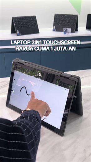 💥 1 JUTAAN DAPET LAPTOP FLIP? 💥 Touchscreen ✔️ Mode laptop & tablet ✔️ Ringkas, fleksibel, simpel 📌 Kode H33 Join live sekarang jangan sampai kehabisan promonya ! #happygsr #fyp #fyppppppppppppppppppppppp #laptophp #latopkuliah @All in One Pc HappyGSR @HappygsrLaptop2 @GSR Laptop @All in One Pc HappyGSR @HappyGsrLaptop