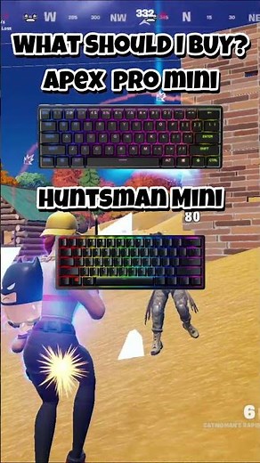 Apex Pro mini vs. Huntsman Mini #razer #huntsman #keyboard #fortniteshorts #fortnitecompetitive