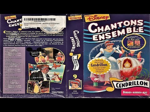 Opening to Disney Chantons Ensemble - Bibbidi-Bobbidi-Boo 1995 Canadian-French VHS