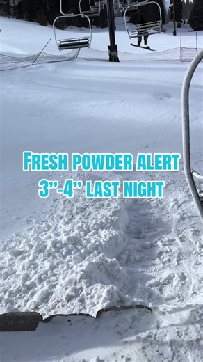 Got some fresh powder on the mountain. More on the way #skiseason #pomerelleskiresort #idaho #powder #snowing