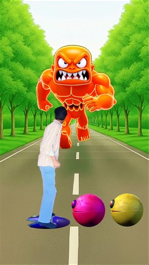new wait for twist me jump on colour monster Pac-Man to zombie SCP vs big monster Pac-Man #shorts