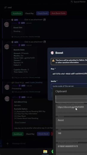 How to get server boost any server and discord boost bot #discord #boost #tools #freeboost #boostbot