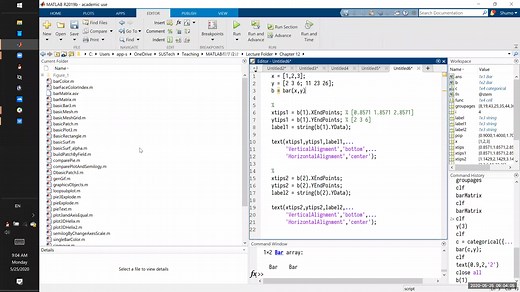 MATLAB程序设计-第十四周第二节-二维绘图函数bar（下）+二维绘图函数pie+坐标轴的线性刻度和指数刻度