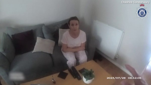 Moment police arrest mum for killing and discarding baby 27 years ago