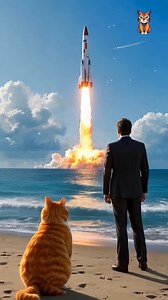 Orange Cat on Elon Musk 's Misssion 😹 | Meow Diaries
