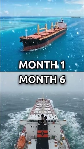 The cargo ship burns diesel engine #millionaire