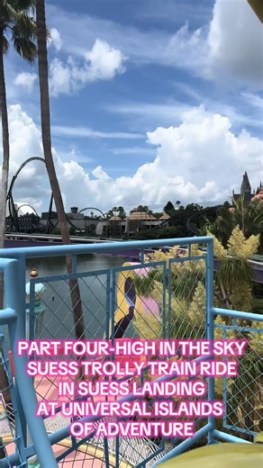 Experience the High in the Sky at Universal's Suess Trolley Train Ride