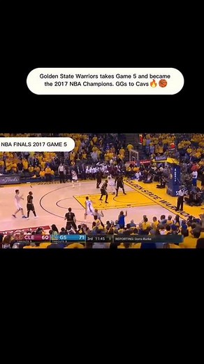 NBA FINALS 2017 GAME 5 Golden State Warriors vs Cleveland Cavaliers . GSW NBA CHAMPIONS #nbafinals2017 #nbachampions #goldenstatewarriors #clevelandcavaliers #fyp #fypシ #foryou #foryoupage 🏀