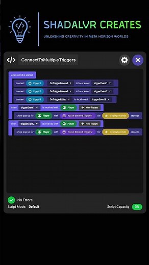 Connect To Multiple Triggers Code Blocks Script #short