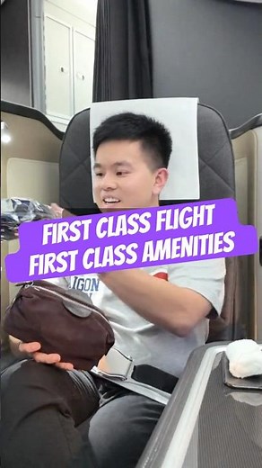 British Airways FIRST CLASS Welcome Drinks & Amenities