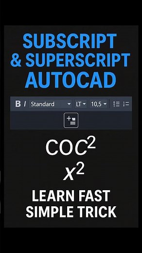 AutoCAD MText Stack Hack: Format SO₂ & KM² Instantly #AutoCAD #Tips #Engineering