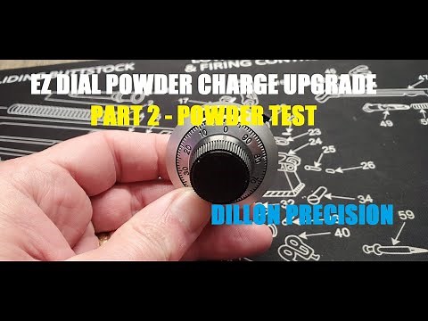 EZ Dial - Part II - Powder Calibration - for Dillon Precision SDB, 550, 650 and 1050