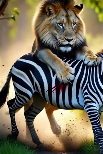 Zebra’s Deadly Kick vs Lion’s Power | Wild Fight Analysis SAVAGE REALM