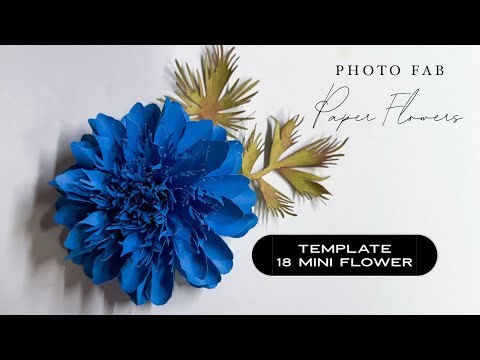 How to Make Template 18 Mini Flower | Step-by-Step Tutorial Using Cardstock