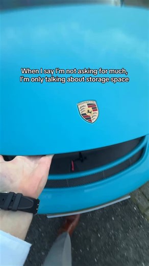 Colin Chester Faas on Instagram: "Who needs storage space when you have horsepower🤷‍♂️ @colinchesterfaas #porsche #carlover #relatable"