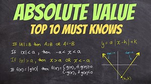 ABSOLUTE VALUE FUNCTIONS - Everything Important in only 30 minutes