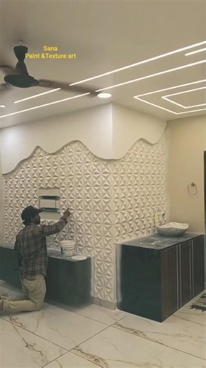 3d wall texture || wall putty || creativity #wall #ytshorts #texturedesign#3dwallpaintingdesign