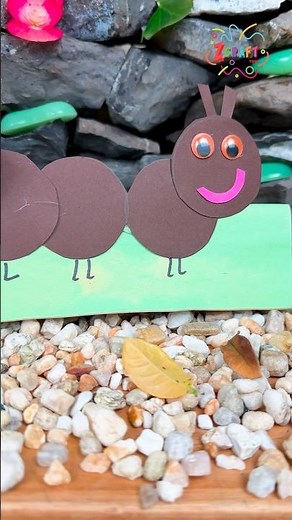 DIY Paper Ant Craft for Kids 🐜 | Fun & Easy Tutorial #diy #craft #craftyfun #kids