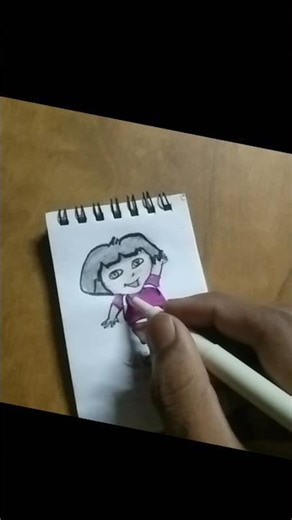 how to draw dora//cartoon drawing #Day7#trendingshorts