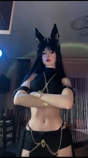 Egyptian cat girl cosplay 😈#cosplay #catgirl #shorts