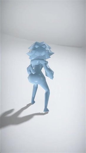 Stylized Character with Spiky Hair and Unique Outfit