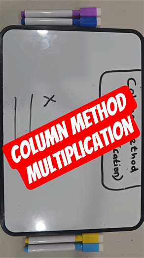 Column Method Multiplication #maths #shortvideo #shorts #short #viral #youtube #learning #ytshorts