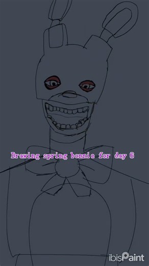 Don’t mind my drawing process 😔 #fnaf #ibispaint #fypシ #itsbeensolong #youtubeshorts #springbonnie