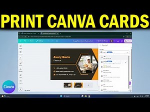 How To Print Business Cards On Canva
