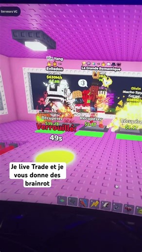 Viens sur mon live, je trade et je donne des brainrot de fou🔥#stealabrainrot ￼