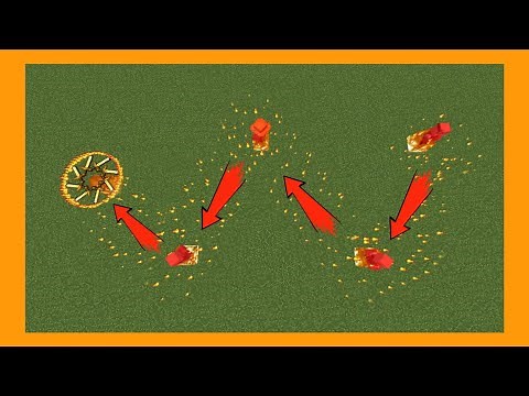 Flaming Multi-Target Shuriken Command for Minecraft Bedrock