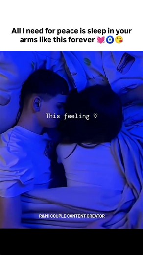 All I need for peace is sleep in your arms #romantic #lovestatus #couple #real #status #video