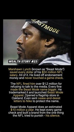 Lynch’s Untouched $50M NFL Vault: Fines Fueled $10M Beast Mode