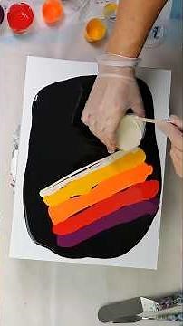 Satisfying Swiping - Fluid Art #fluidart #acrylic